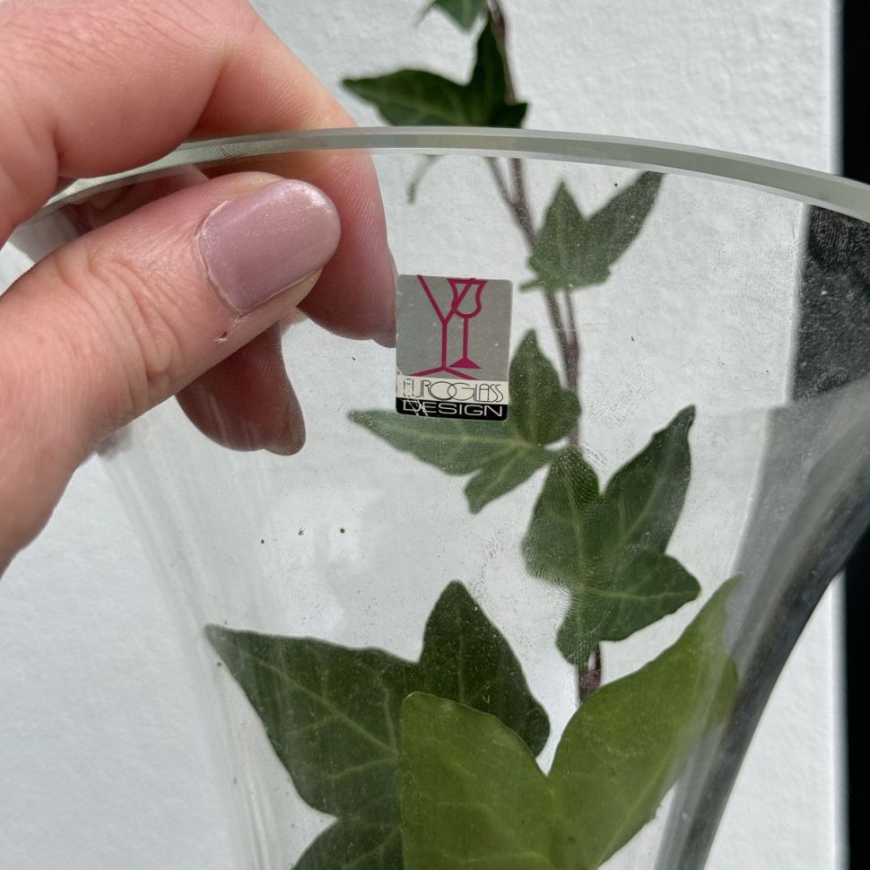 Ваза EuroGlass Design 30 см стекло