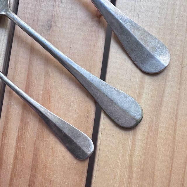 Ложка набор из 3 предметов сталь серебрение