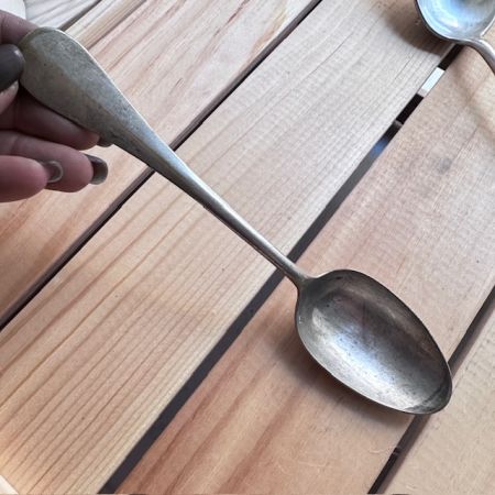 Ложка набор из 3 предметов сталь серебрение 
