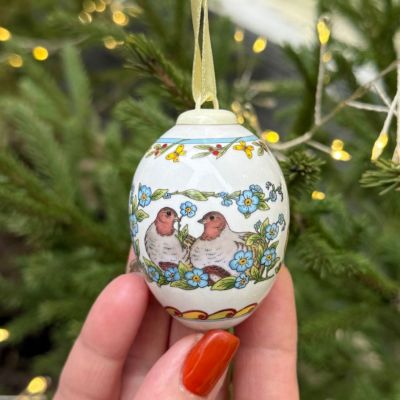 Подвес Яйцо пасхальное Hutschenreuther 7 см фарфор Германия 2006 г.