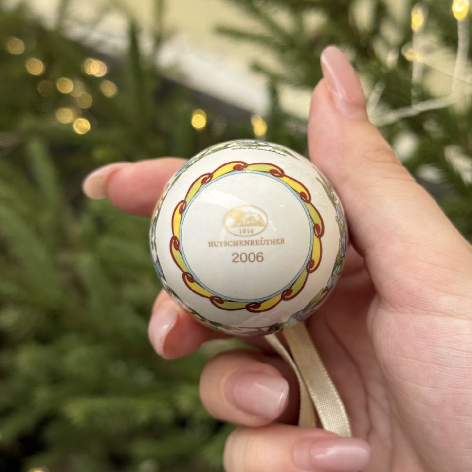 Подвес Яйцо пасхальное Hutschenreuther 7 см фарфор Германия 2006 г.