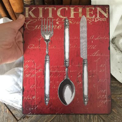 Табличка декоративная металлическая  KITCHEN