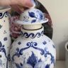 Ваза с крышкой Societe Ceramique Maastricht 33 см фарфор Голландия начало XX века