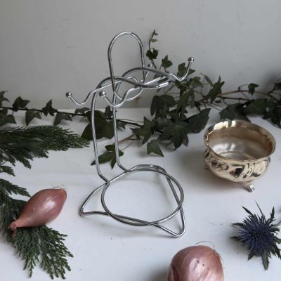 Подставка держатель для чашек и блюдец 21 см сталь