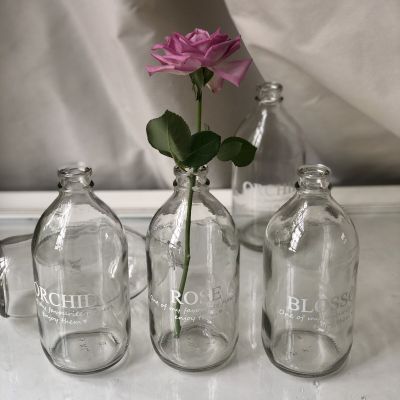 Ваза-бутылка 500 мл Цветы