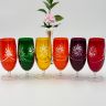 Стаканы Bohemia Crystal набор Арлекино 6 шт 300 мл цветной хрусталь Чехия