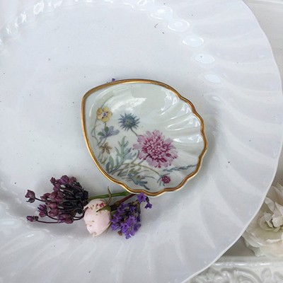 Блюдце мини фарфор полевые цветы 1, Бавария