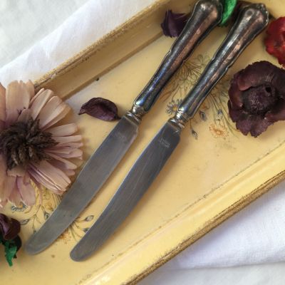 Нож столовый мельхиор Rostfri лезвие