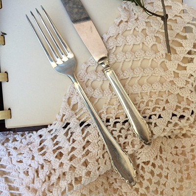 Нож и вилка пара Швеция