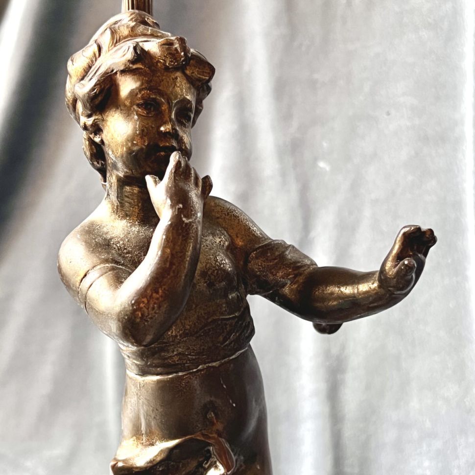 Лампа настольная Арт-нуво 40 см регюль Франция работающая