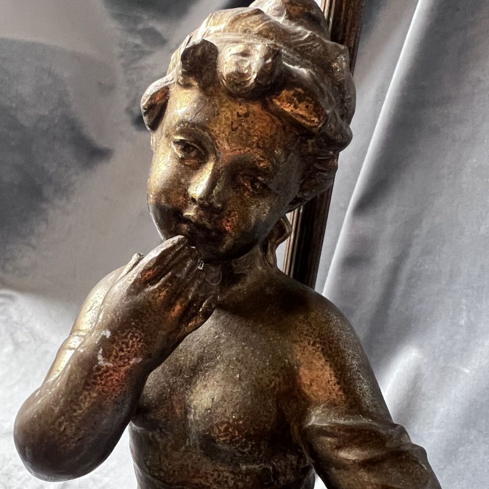 Лампа настольная Арт-нуво 40 см регюль Франция работающая