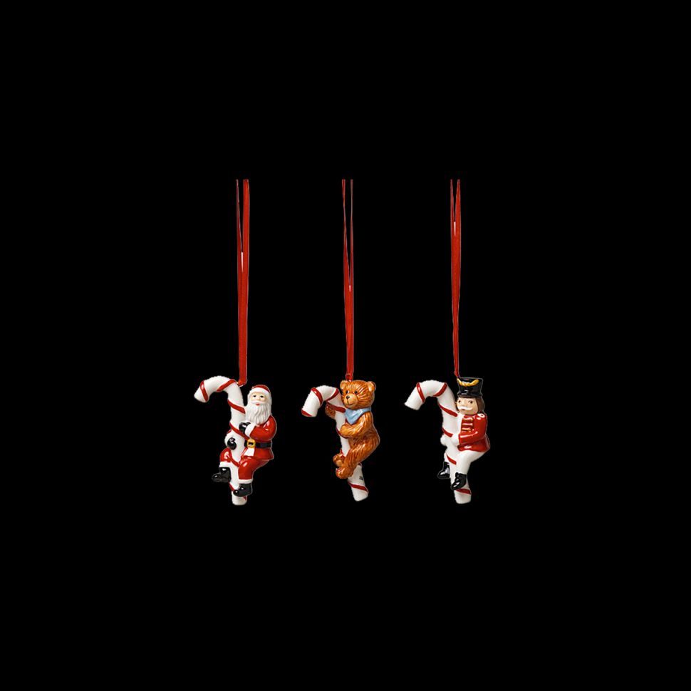 Подвес Трость леденец ВиллеройБох Nostalgic Ornaments набор 3 шт.