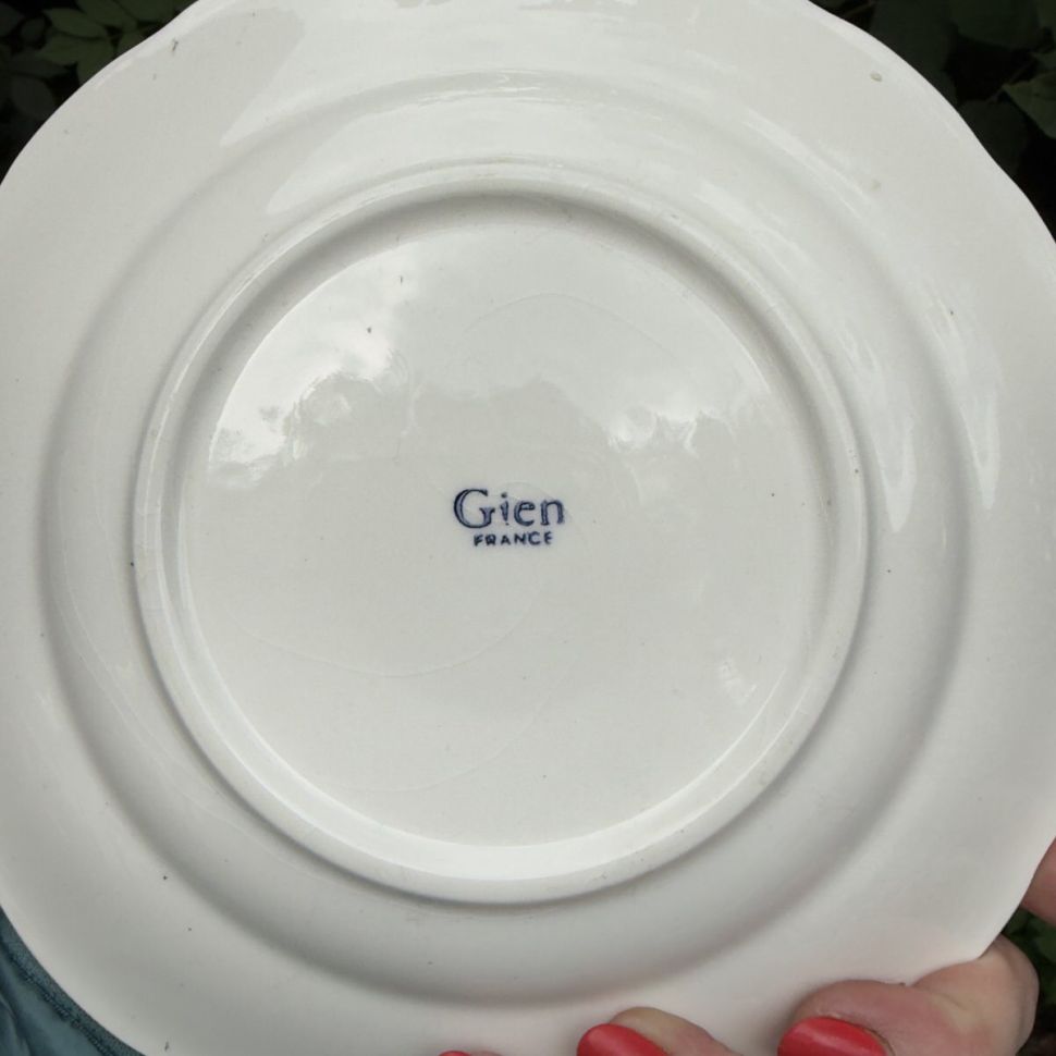 Тарелка Gien Proverbes et Militaires №6 20 см Франция