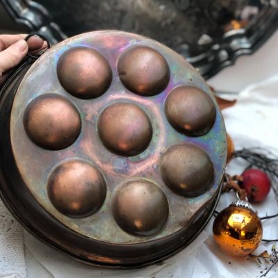 Форма для выпечки 19 см медь