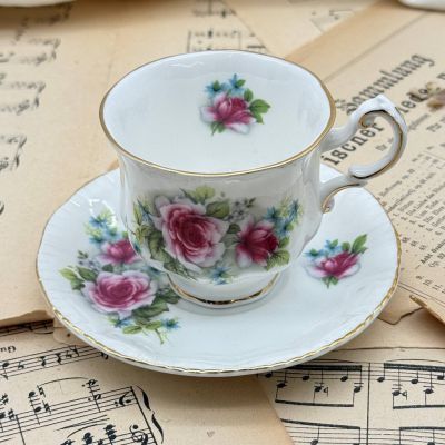 Кофейная пара Paragon Viktoriana Rose 140 мл Англия