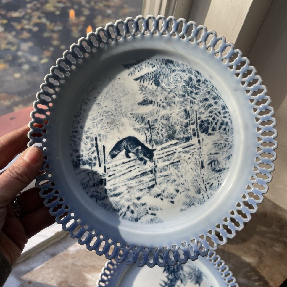 Тарелка Harald Wiberg B&G Copenhagen porcelain мотив 2 Дания