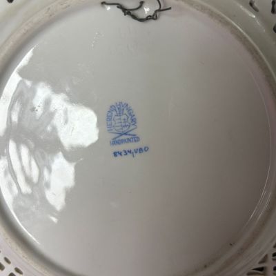 Тарелка Herend Queen Victoria 24 см фарфор золочение Венгрия ручная роспись