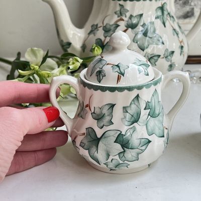 Сахарница Barratts Плющ 8 см фарфор Англия без крышки