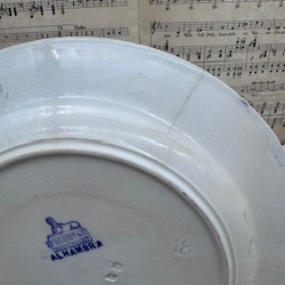 Тарелка Maastricht Petrus Regout Alhamera 24 см Голландия 1890 г.г. уценка