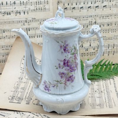 Чайник кофейник Carl Tielsch 1 л фарфор Германия 1900 гг