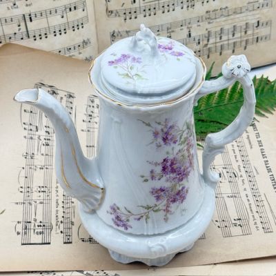 Чайник кофейник Carl Tielsch 1 л фарфор Германия 1900 гг