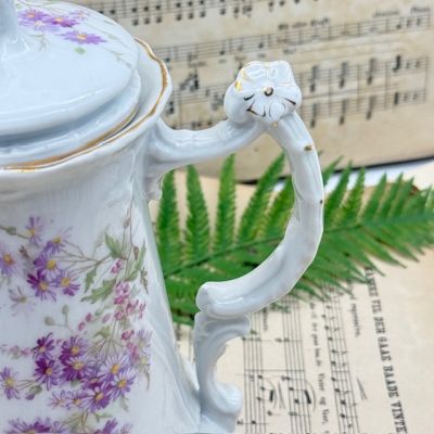 Чайник кофейник Carl Tielsch 1 л фарфор Германия 1900 гг