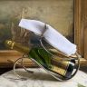 Подставка для бутылки шампанского держатель 29 см серебрение