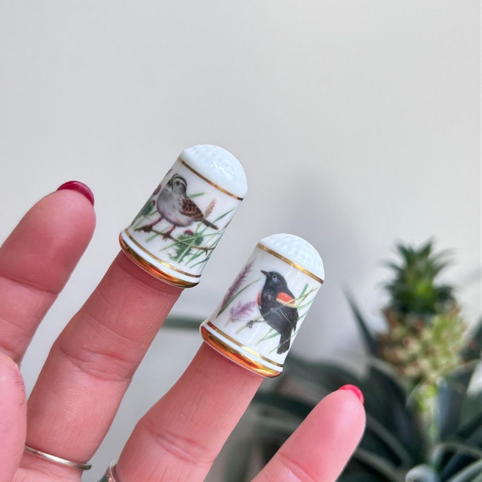 Наперсток Franklin Porcelain 1979 г. набор 2 шт.