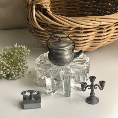 Чайник оловянный декоративный 8 см 