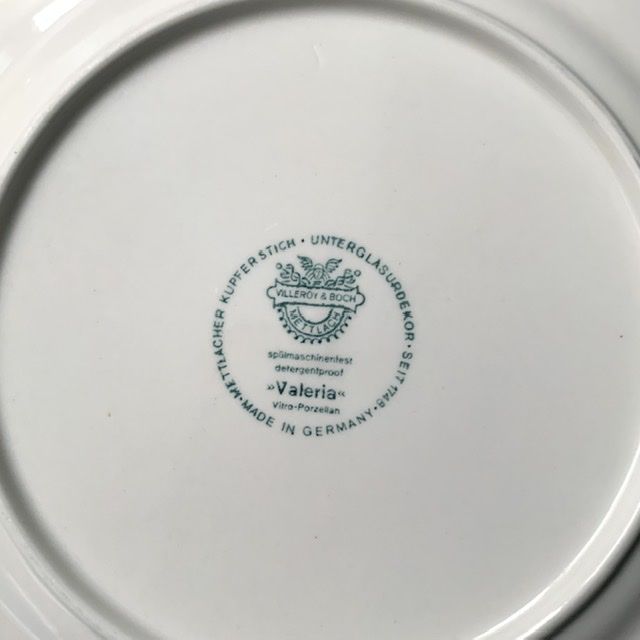 Тарелка Valeria ВиллеройБох 20 см Германия 1940-1970 гг. 2 кат.