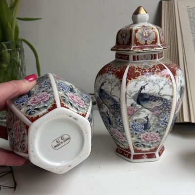 Ваза чайница с крышкой 20 см Япония