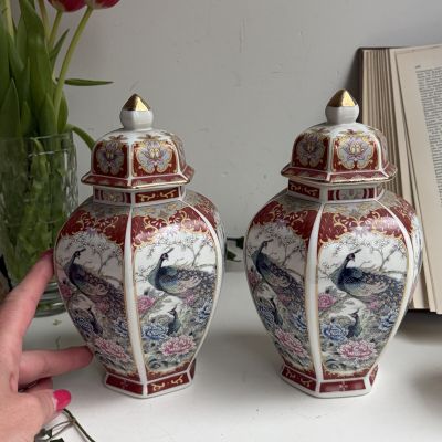 Ваза чайница с крышкой 20 см Япония