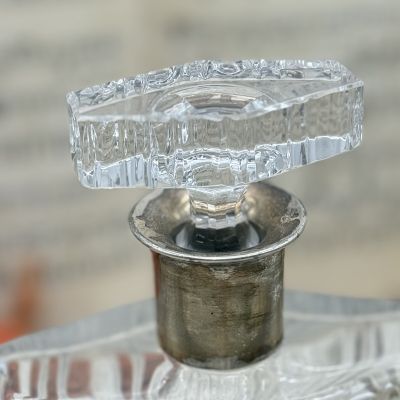 Графин 23 см хрусталь серебро Франция