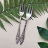 Вилка десертная набор 2 шт Ажур 12 см серебрение