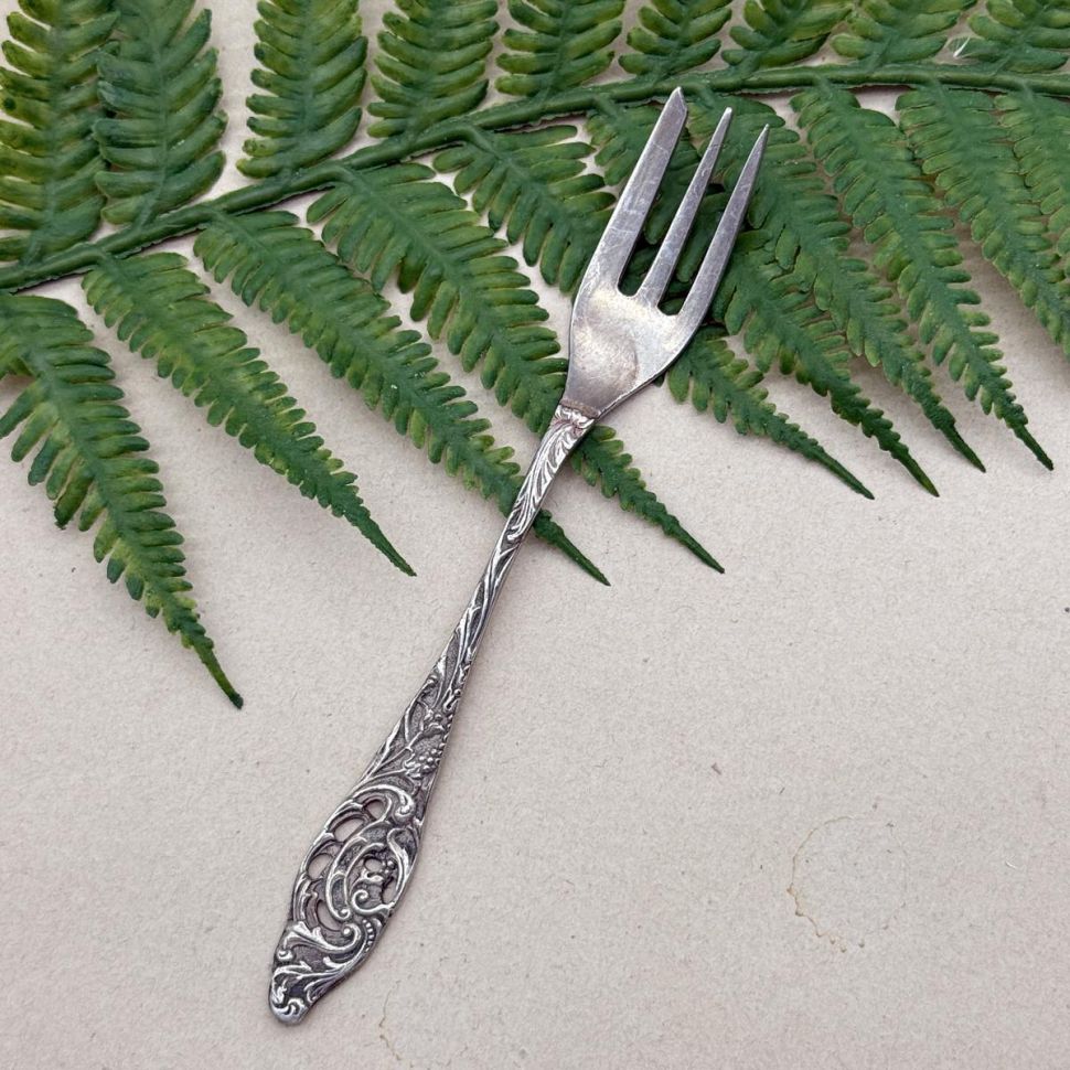 Вилка десертная набор 2 шт Ажур 12 см серебрение
