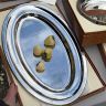 Блюдо поднос Bouillet Bourdelle Pearls 42 см сталь Франция