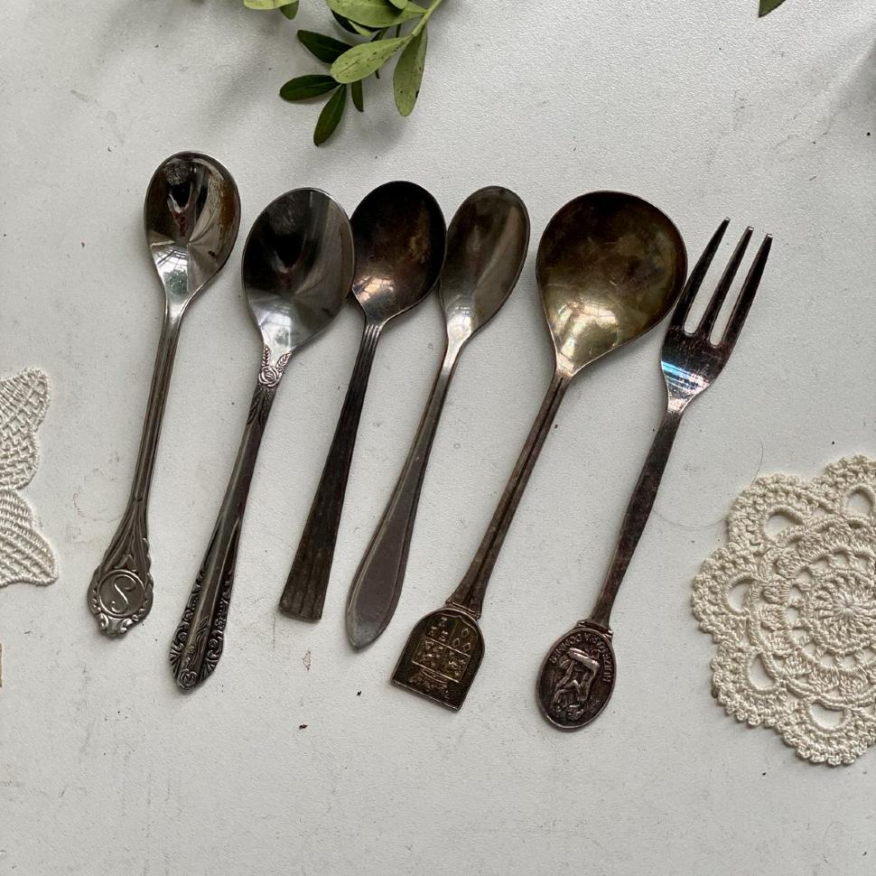 Ложка вилка десертная мельхиор (набор 6 шт.)