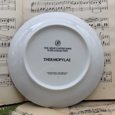 Тарелка Franklin porcelain Clipper Thermopylae 1981 23 см