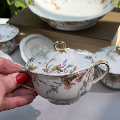 Чаша для крема и ягод Limoges Haviland&Co 200 мл фарфор Франция Арнуво