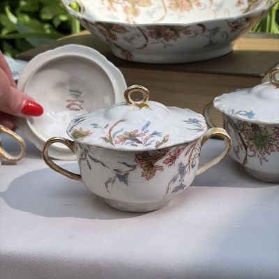 Чаша для крема и ягод Limoges Haviland&Co 200 мл фарфор Франция Арнуво