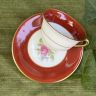 Кофейная пара Porcelainerie Nouvelle Limoges 100 мл фарфор Франция