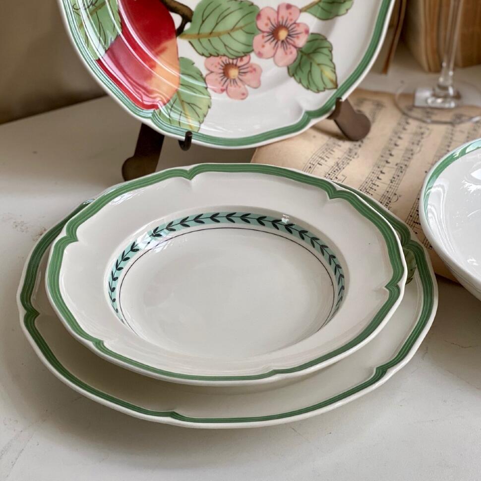 Тарелка ВиллеройБох 23 см фарфор Германия French глубокая