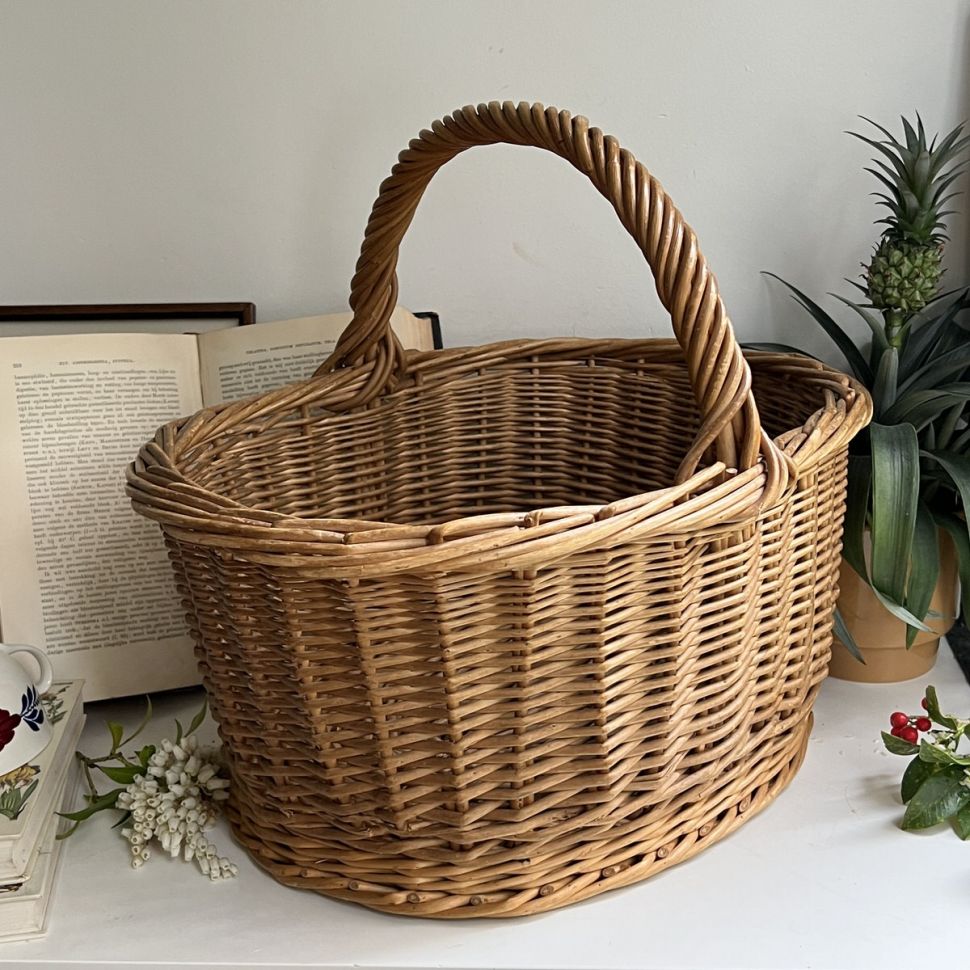Корзина плетёная большая 46 см
