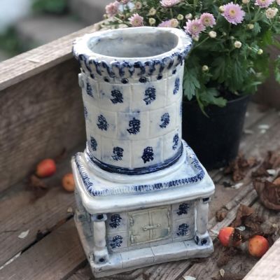 Ваза 26 см Голландская печка керамика