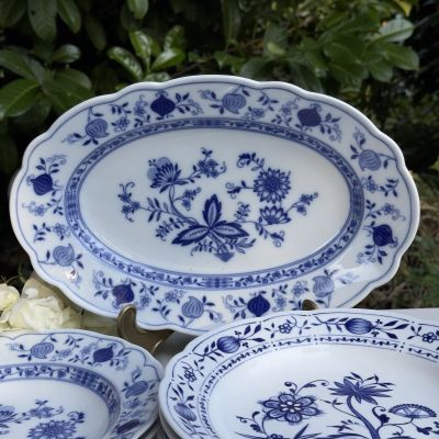 Блюдо Tirschenreuth Синий лук 32 см Германия