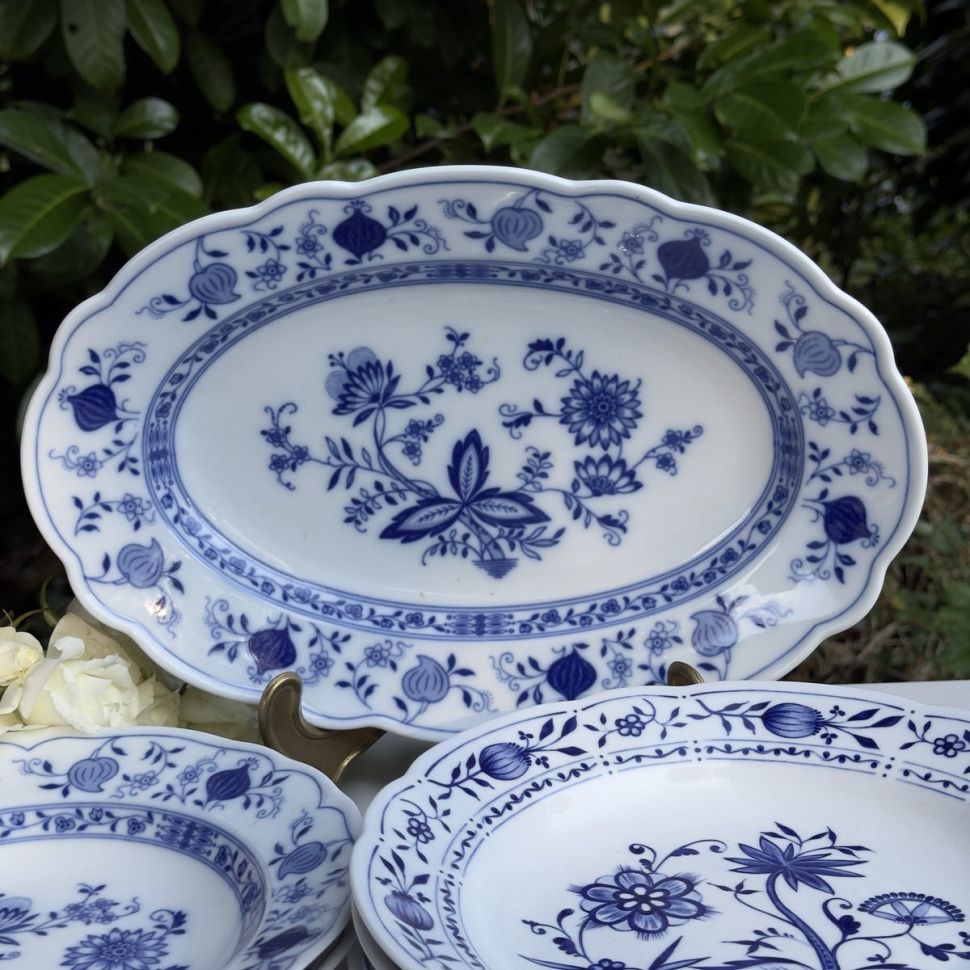 Блюдо Tirschenreuth Синий лук 32 см Германия