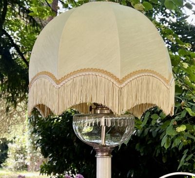 Абажур из ткани с бахромой 40 см Франция