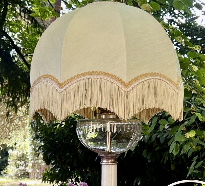 Абажур из ткани с бахромой 40 см Франция