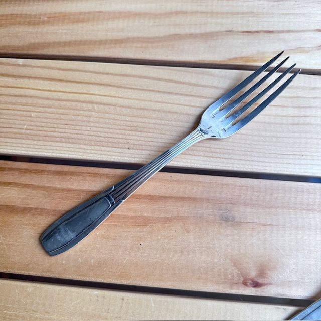 Вилка ложка набор 2 предмета SFAM 19 см серебрение Франция