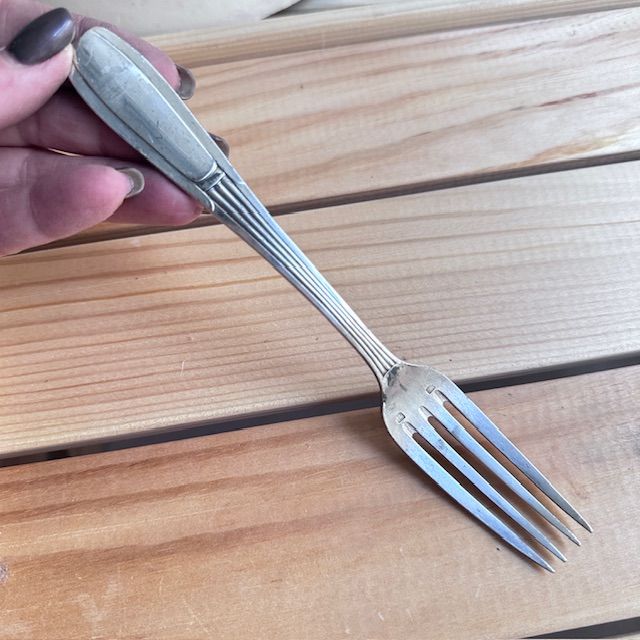 Вилка ложка набор 2 предмета SFAM 19 см серебрение Франция